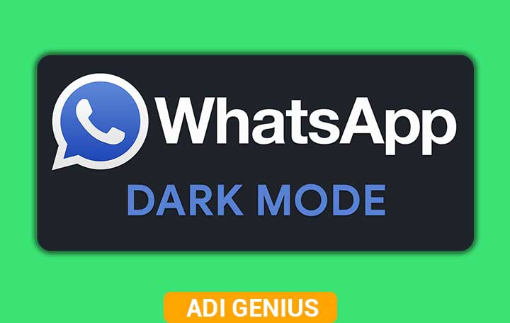 Cara Membuat Whatsapp Dark Mode